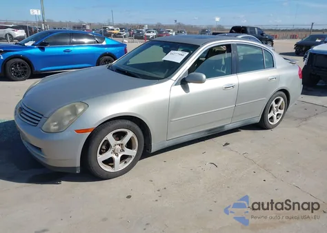 2003 Infiniti G35 Base W/6 Speed Manual z USA, uszkodzony, nr VIN JNKCV51EX3M333193